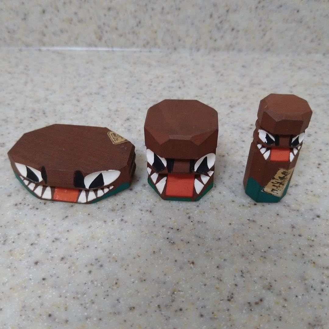 Amazon.co.jp: 木でこ 魔除けの神 大分県 別府 郷土民芸 大友人形 木仙